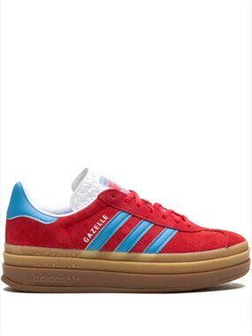 Adidas Platform Gazelle (Red/Blue) (Size 8)
